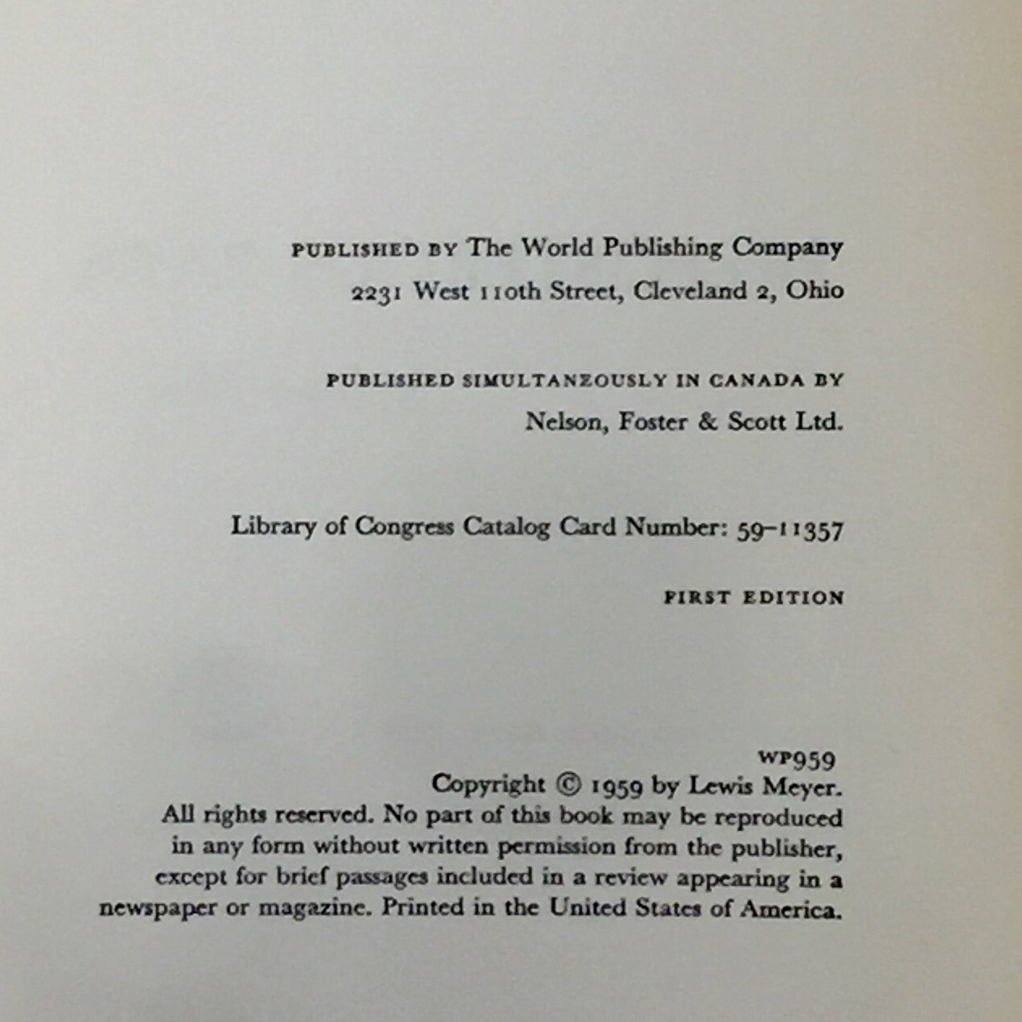 Preposterous Papa - Lewis Meyer - Inscribed - First Edition - Oklahoma Author - 1959
