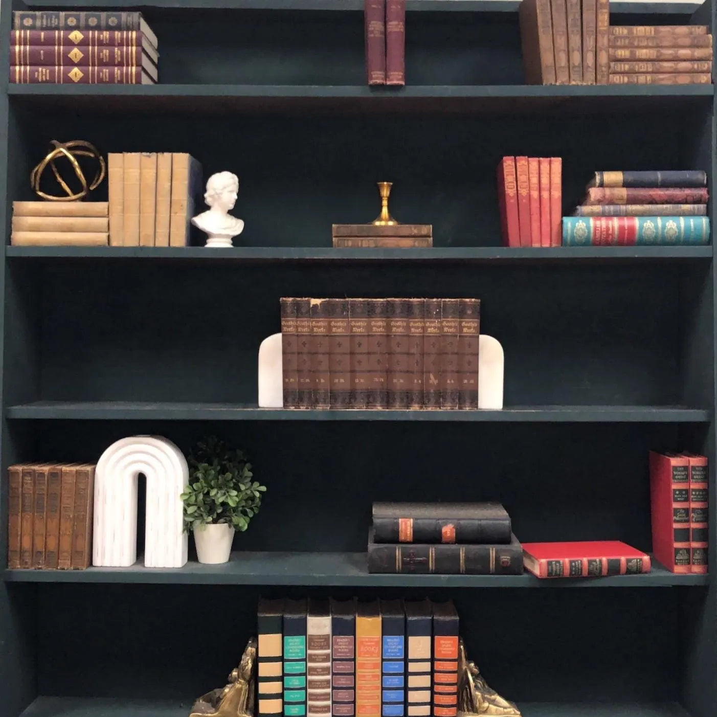 Foreign Language Books by the Foot: Goethe's German, Decorative Hardcover Set, Display Hardcovers
