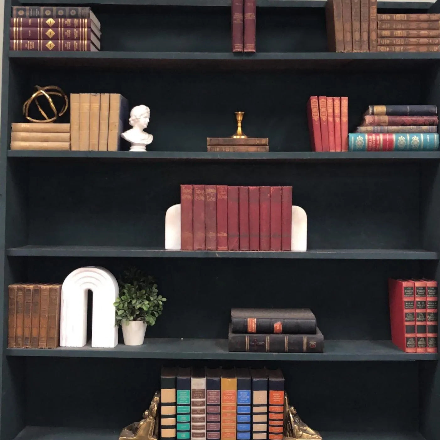 Juvenile Books by the Foot: Elsie Dinsmore, Decorative Hardcover Set, Display Hardcovers