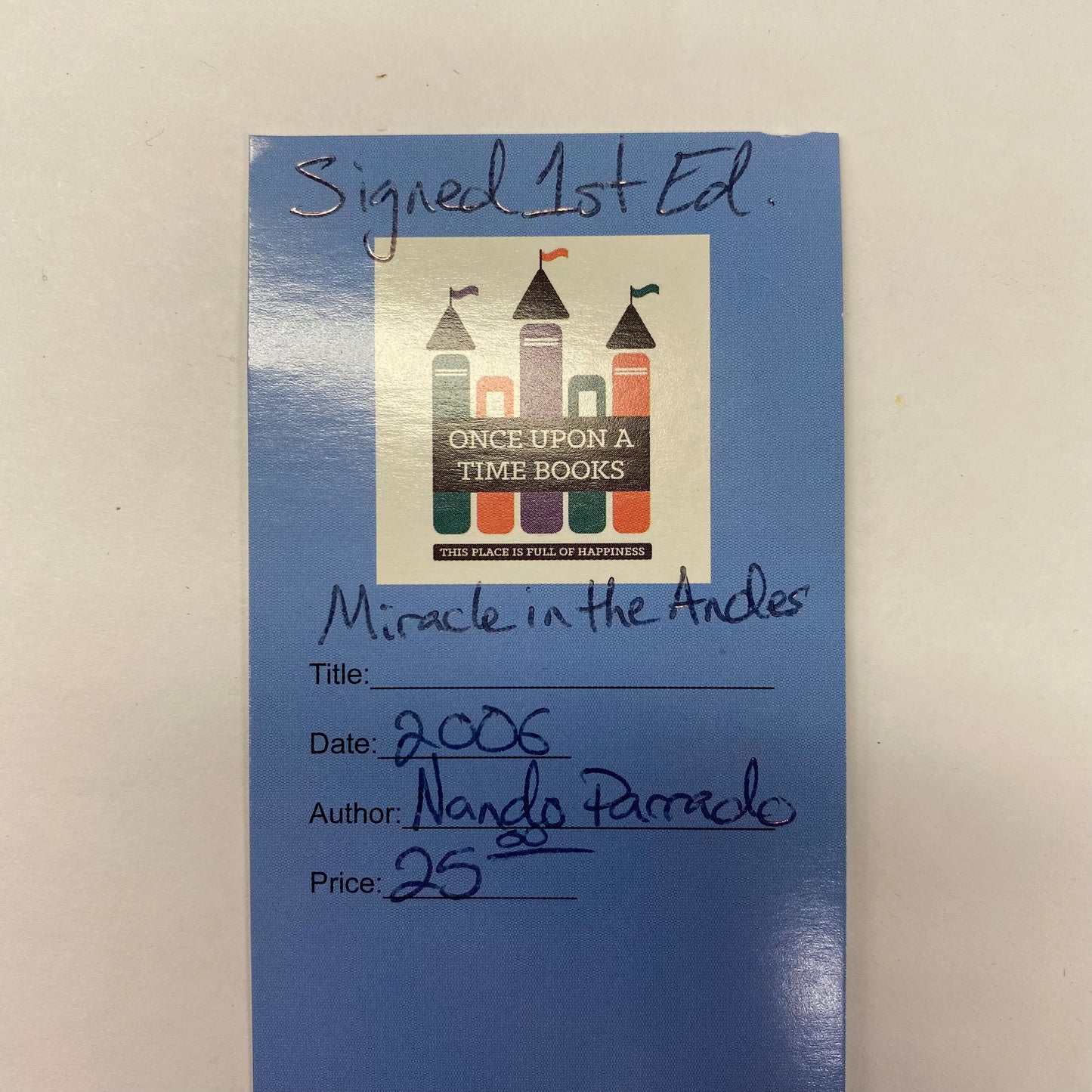 Miracle in The Andes - Nando Parrado - 1st Edition - Signed - 2006