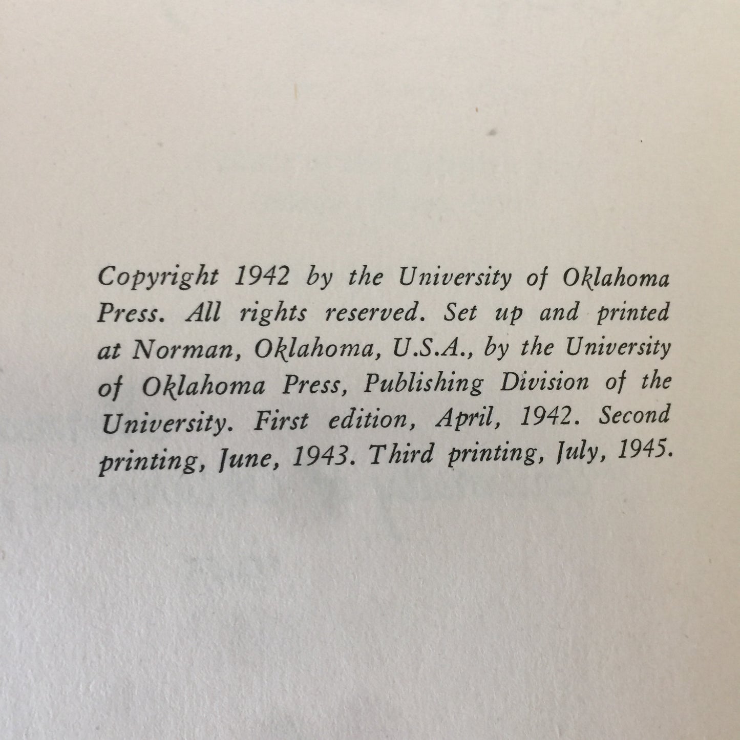 Cow Country - Edward E Dale - Signed - 1945