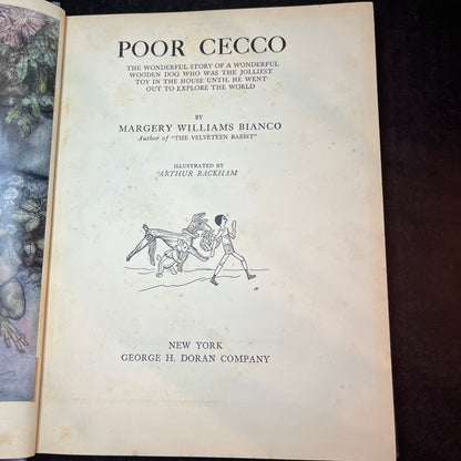Poor Cecco - Margery Williams Bianco - 1st Edition - 1925
