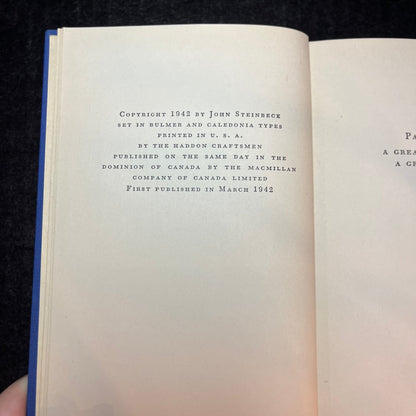 The Moon Is Down - John Steinbeck - 1st Edition - 1942