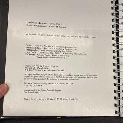 Domino's Pizza Celebrates 25th Anniversary - Domino's Pizza - Signed - First Printing - 1986