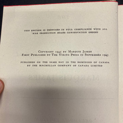 The Cherokee Strip - Marquis James - 1st Edition - Signed - 1945