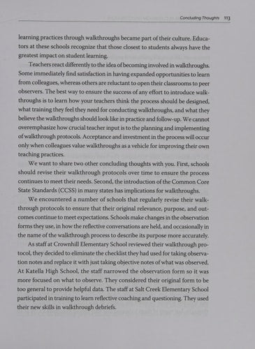 Engaging Teachers in Classroom Walkthroughs