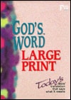 God's Word Large Print Bible: God's Word / Burgundy Imitation Leather