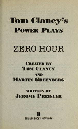 Zero Hour (Tom Clancy's Power Plays, Book 7)