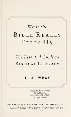 What the Bible Really Tells Us: The Essential Guide to Biblical Literacy