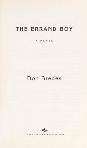 The Errand Boy: A Novel
