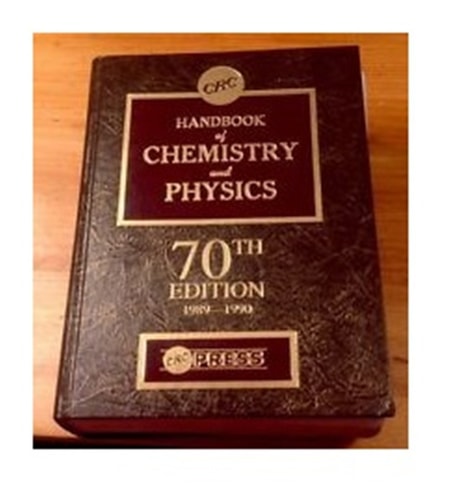 Hdbk of Chemistry & Physics 70th Edition
