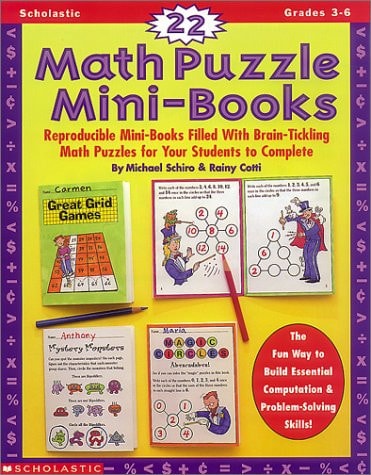 22 Math Puzzle Mini-Books (Grades 3-6)