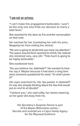 His Secretary's Surprise Fiancé (Bayou Billionaires)