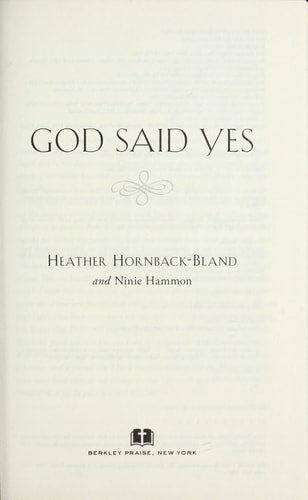 God Said Yes
