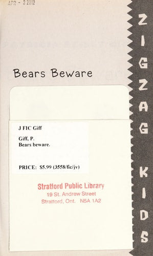 Bears Beware (Zigzag Kids)