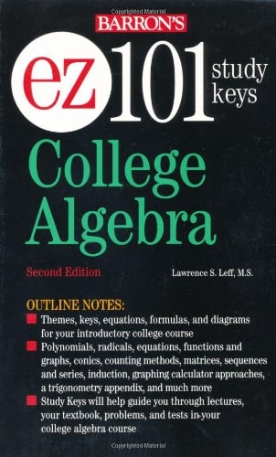 EZ-101 College Algebra (Barron's Easy 101 Study Keys)
