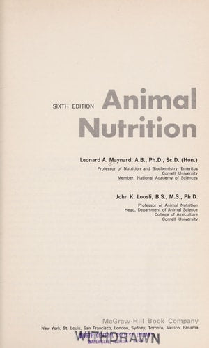Animal Nutrition