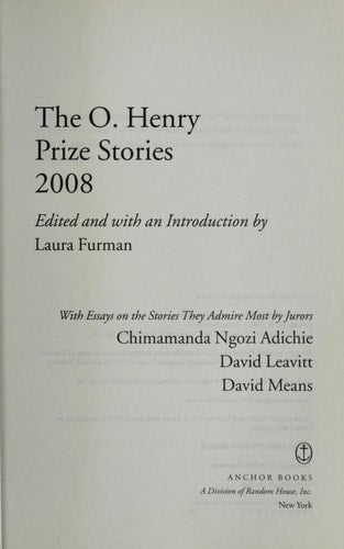 O. Henry Prize Stories 2008 (The O. Henry Prize Collection)