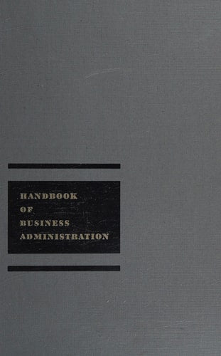 Handbook of Business Administration