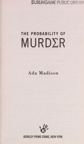 The Probability of Murder (Professor Sophie Knowles)