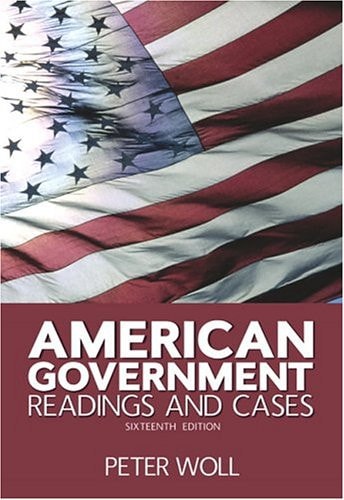American Government: Readings And Cases