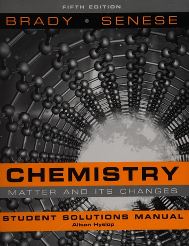 Student Solutions Manual to accompany Chemistry: The Study of Matter and Its Changes, Fifth Edition