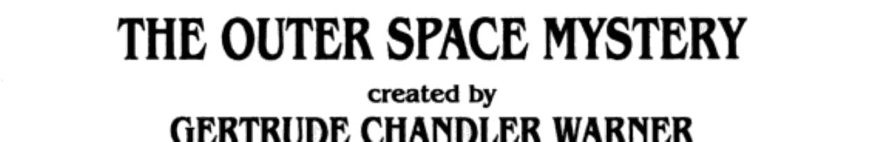 The Outer Space Mystery