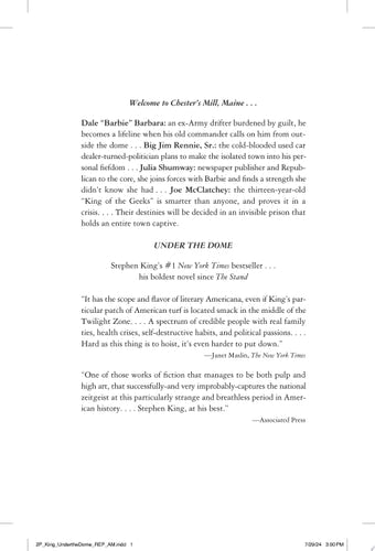 Under the Dome A Novel