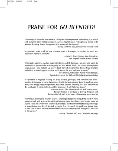 Go Blended!: A Handbook for Blending Technology in Schools