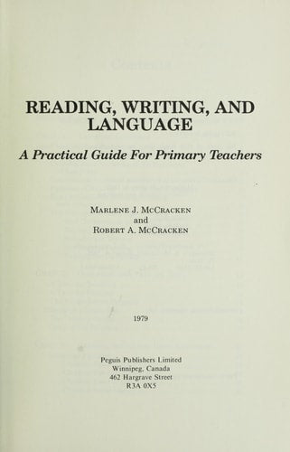 Reading Writing and Language: A Practical Guide for Primary Teachers
