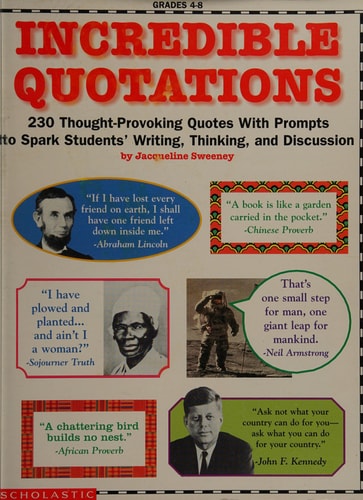 Incredible Quotations (Grades 4-8) (reproducible)