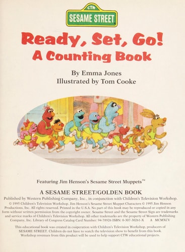 Sesame Street Ready, Set, Go! A Counting Book (Little Golden Book)