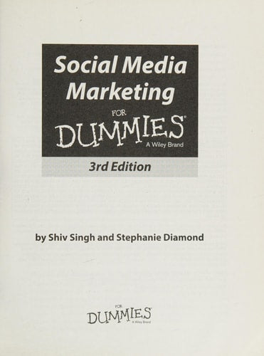 Social Media Marketing For Dummies