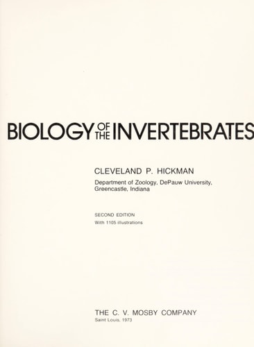 Biology of the invertebrates