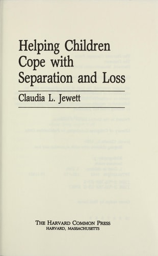 Helping Children Cope With Separation and Loss