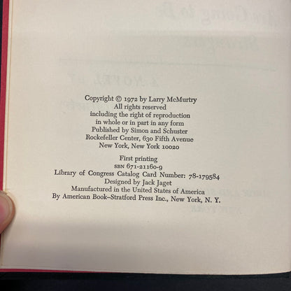 All My Friends Are Going To Be Strangers - Larry McMurtry - 1st Edition - 1972