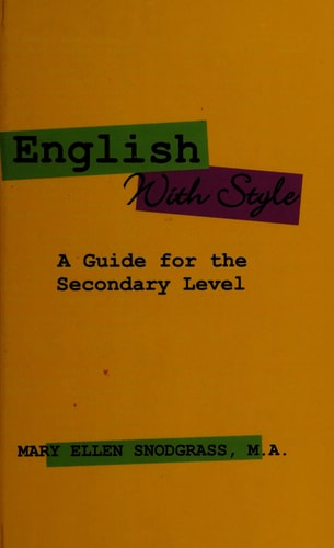 English with style a guide for the secondary level