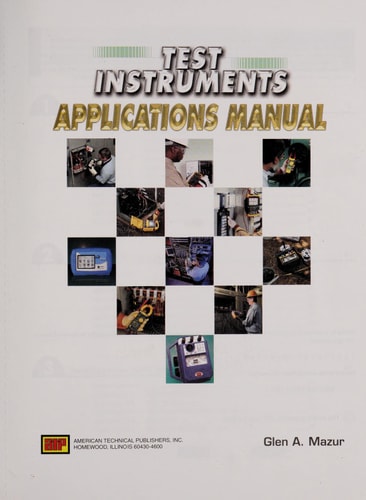 Test Instruments Applications Manual