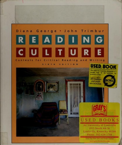 Reading Culture: Contexts for Critical Reading And Writing