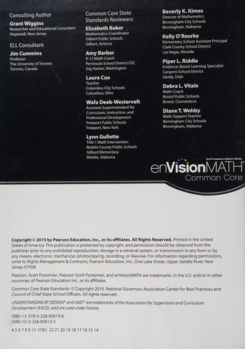 enVision Math Common Core Grade 5 Student Textbook Pearson realize Edition