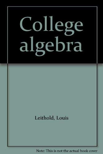 College algebra