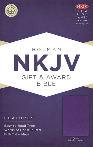 NKJV Gift and Award Bible, Purple Imitation Leather