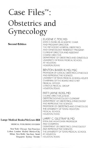 Case Files Obstetrics and Gynecology, Second Edition (LANGE Case Files)