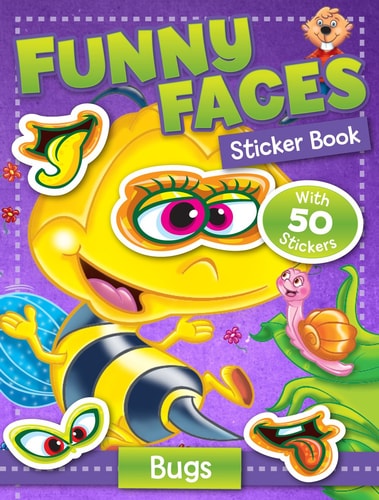 Funny Faces Sticker Book: Bugs (Funny Faces Sticker Books)