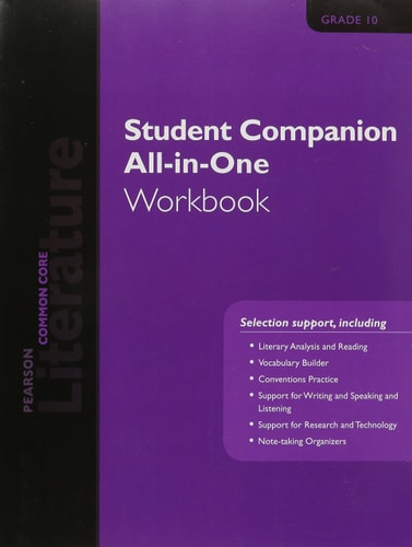 PN LITERATURE 2015 COMMON CORE STUDENT COMPANION ALL-IN-ONE WORKBOOK GRADE 10