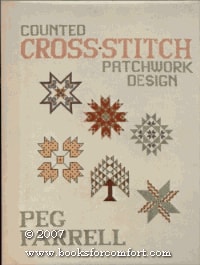 Counted cross-stitch patchwork design