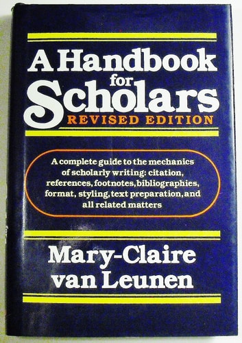 A Handbook for Scholars