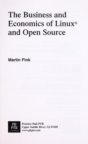 The Business and Economics of Linux and Open Source