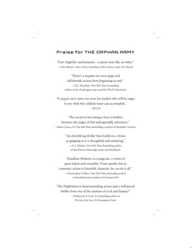 The Orphan Army (1) (The Nightsiders)