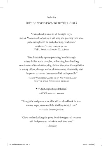 Suicide Notes from Beautiful Girls